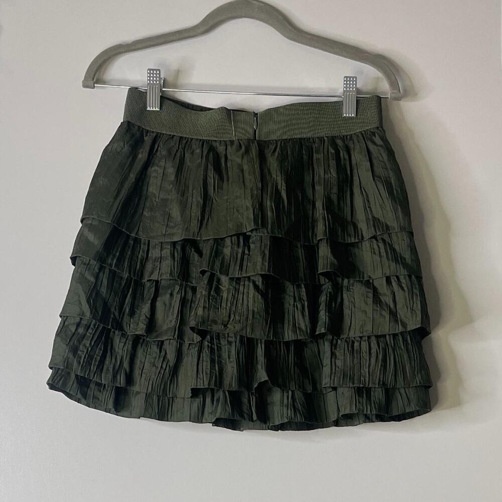 Green Ruffled Skirt - Picture 4 of 5